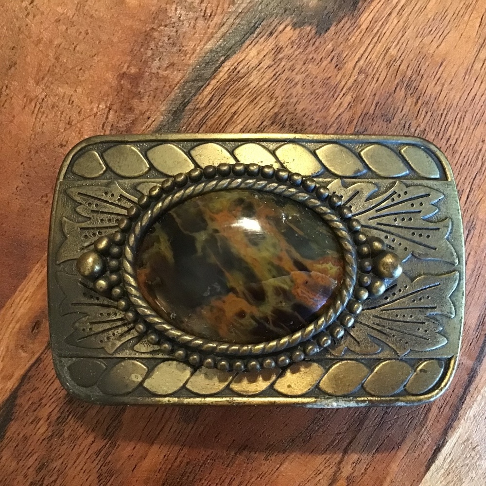 Arizona Petrified Wood Belt Buckle